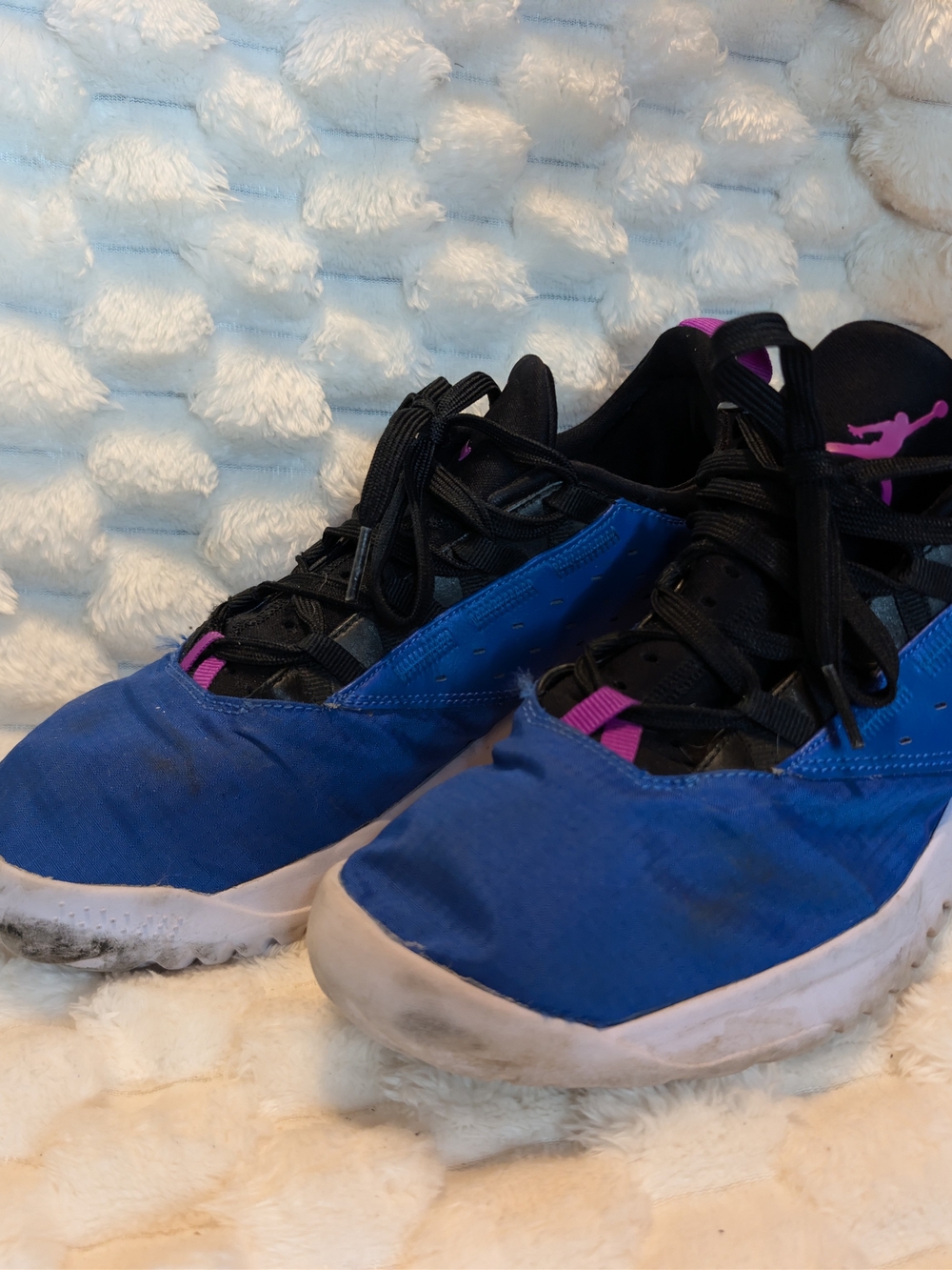 Nike Jordan Jumpman Hustle Blue Black Pink Basketball Shoes Men's Size 10 - Picture 4 of 8